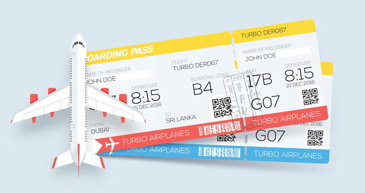 3 airline tickets