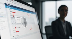 A visual of a layered phishing defense strategy for RIAs, combining technology with human awareness to stop threats.